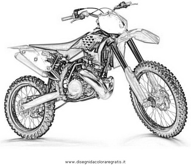 Coloriage Image Motocross Dessin Gratuit à Imprimer