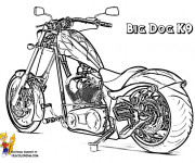 Coloriage et dessins gratuit Motocyclette 11 à imprimer