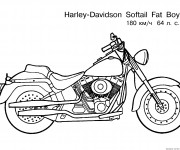 Coloriage Motocyclette 19