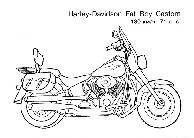 Coloriage et dessins gratuits Motocyclette 22 à imprimer