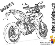 Coloriage Motocyclette 26