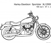 Coloriage Motocyclette 27