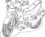 Coloriage Motocyclette 30