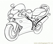 Coloriage Motocyclette 33