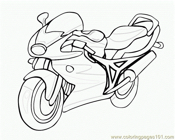 Coloriage et dessins gratuits Motocyclette 33 à imprimer