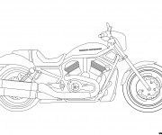 Coloriage Motocyclette 9