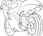Coloriage Moto de course CBR