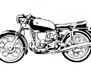 Coloriage Moto harley classique