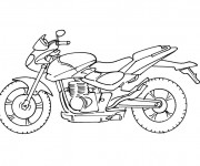 Coloriage Moto Moyen de Transport