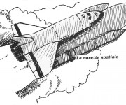 Coloriage La Navette Spatiale au crayon