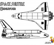 Coloriage Navette Spatiale Endeavour