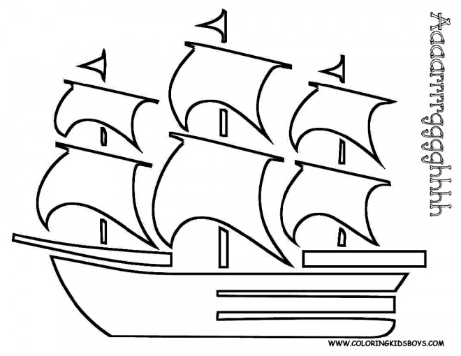 Coloriage Bateau Pirate Des Caraibes Dessin Gratuit à Imprimer