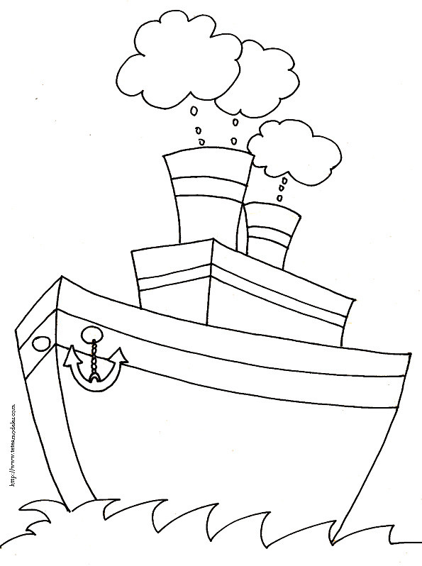 Coloriage Bateau De Peche