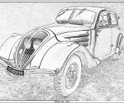 Coloriage Automobile classique