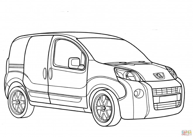 Coloriage Peugeot 12 dessin gratuit à imprimer