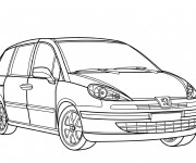 Coloriage Peugeot 205 GTI dessin gratuit à imprimer