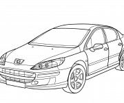 Coloriage et dessins gratuit Peugeot 407 à imprimer