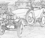 Coloriage Peugeot ancien mod&egrave;le