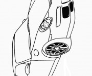 Coloriage Porsche 911 basique