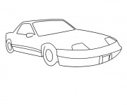 Coloriage Porsche simple