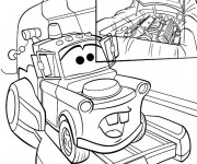 Coloriage et dessins gratuit Remorque de Flash Mcqueen à imprimer