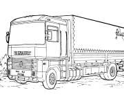 Coloriage Camion Renault Magnum Tir