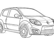 Coloriage Model Renault Twingo