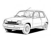 Coloriage et dessins gratuit Renault 5 à imprimer