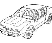 Coloriage Renault Alpine A310 classique