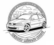 Coloriage et dessins gratuit Renault M&eacute;gane coup&eacute; à imprimer