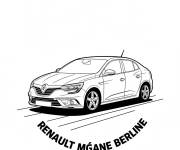 Coloriage et dessins gratuit Renault M&eacute;gane sedan à imprimer