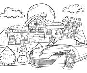 Coloriage Renault Nepta de sport