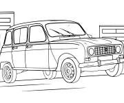 Coloriage Renault quatrelle