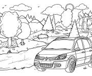 Coloriage Renault Scenic de France