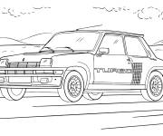 Coloriage Voiture Renault 5 Turbo