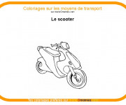 Coloriage Le Scooter à colorier