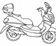 Coloriage et dessins gratuit Scooter couleur à imprimer