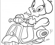 Coloriage Tuity et Scooter Disney