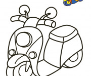 Coloriage et dessins gratuit Vespa en couleur à imprimer