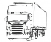 Coloriage Camion Scania