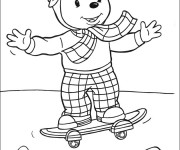 Coloriage Skateboard Disney