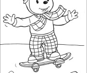 Coloriage Skateboard Disney