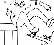 Coloriage Skateboard en ligne