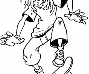 Coloriage Skateboard originale