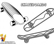 Coloriage Skateboards &agrave; d&eacute;couper