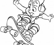 Coloriage Un Skateur pro