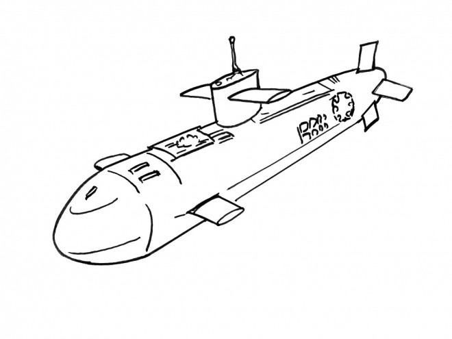 Coloriage Sous Marin 7 dessin gratuit à imprimer sous marin 7