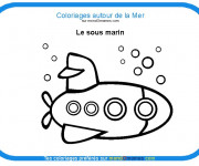 Coloriage Un petit sous marin