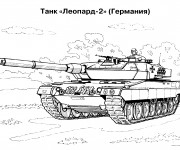 Coloriage Char militaire russe