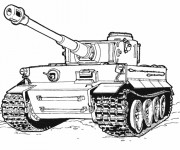 Coloriage Image de Tank